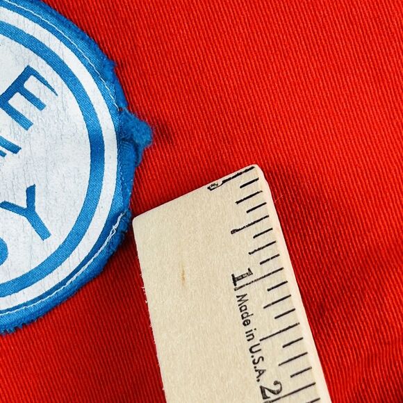 Free and Easy Jacket Mens Large Red Sunset Bird Graphic Made in LA Skater - Picture 15 of 15